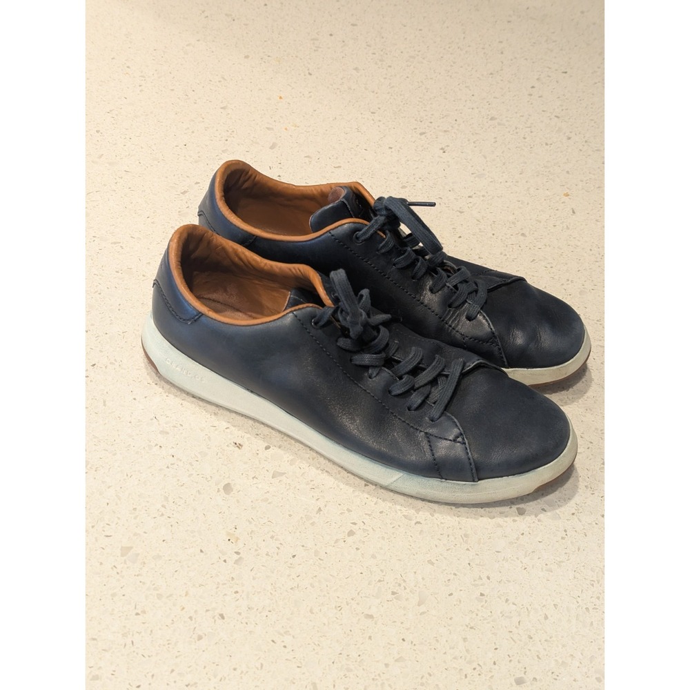 Cole Haan GrandPro Tennis‎ Blue Leather Cushioned Shoes C22586 Men's Size 10 M